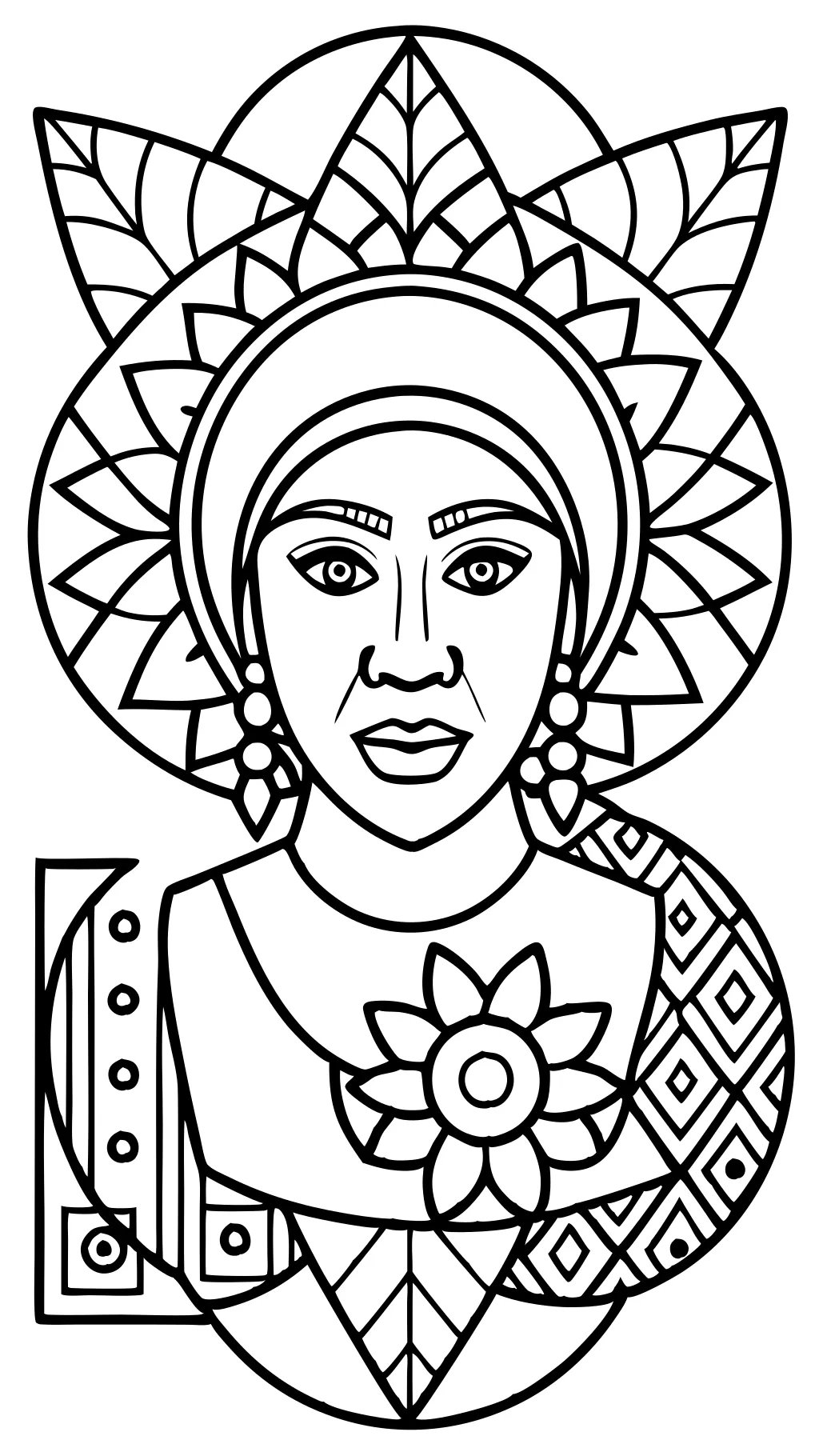 alma thomas coloring page